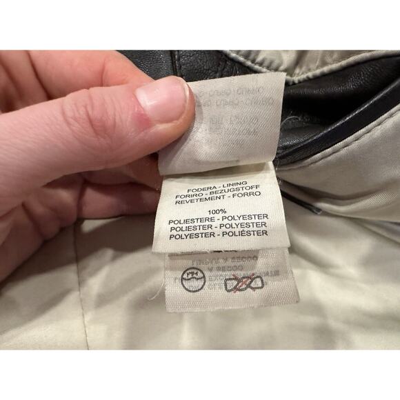 Longhi Men's Brown Coat Full Zip Coat Leather Trim EU 50 - Picture 10 of 11